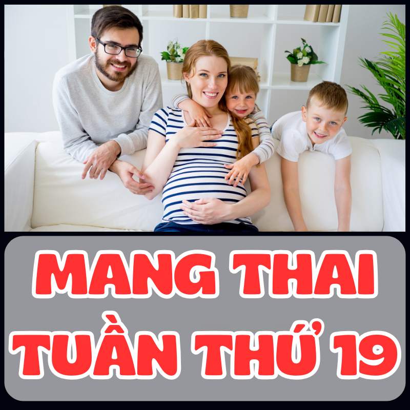 Mẹ bầu mang thai tuần thứ 19 bên gia đình yêu thương